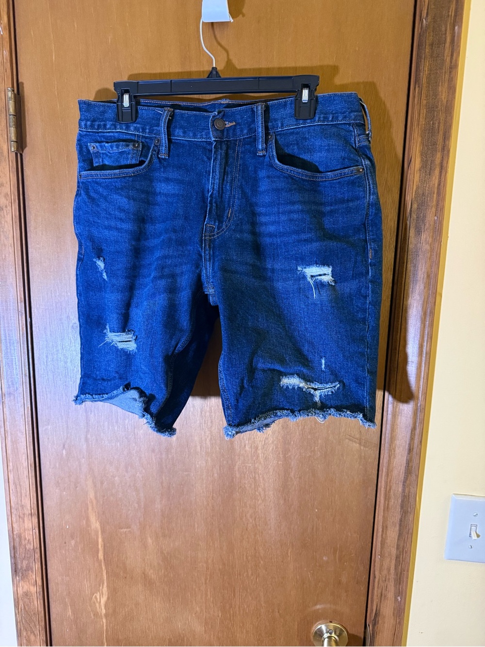 Old Navy Men's Distressed Denim Shorts - Indigo Blue